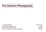 Tim Durham Photography A5 Card Copyright